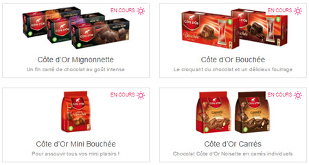 Offres de remboursement Shopmium : Chocolats Côte d’Or