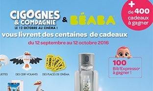 Jeu Beaba : 100 Bib’expresso et 90 lots Cigognes & Compagnie