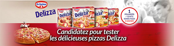 100 pizzas Delizza à tester gratuitement avec CVous et des cadeaux à gagner