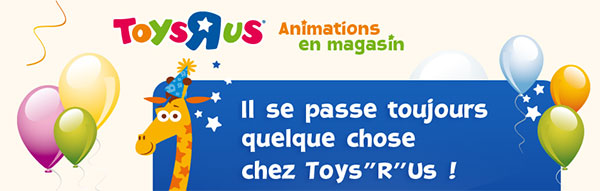 Empreinte de votre bébé gratuite dans les magasins Toys R Us