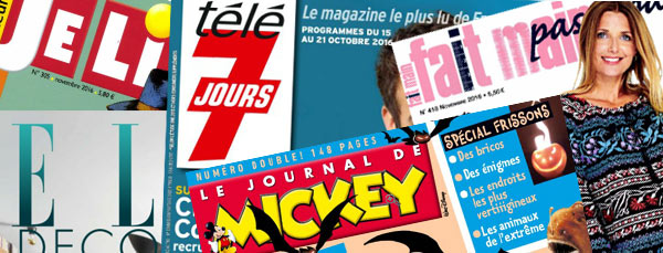 Des abonnements à des magazines à petit prix