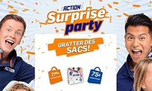 Jeu Action : 154’025 cadeaux (bons d’achat et sacs)