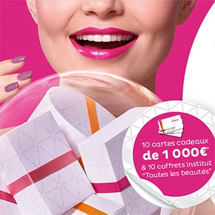 Cartes cadeaux Nocibé de 1000€ et coffrets institut à gagner