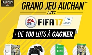 Auchan : 103 cadeaux à gagner (console Xbox, Fifa 17 offerts…)