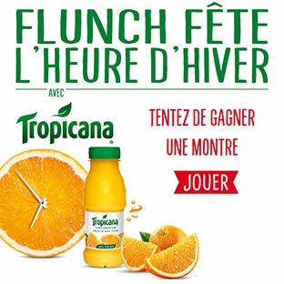 Jeu Flunch : 500 montres Tropicana à gagner