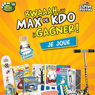 Jeu Lutti Lapins Crétins : 280 cadeaux à gagner