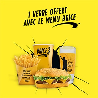 Bon plan Quick : Verres Brice de Nice offerts