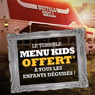 Buffalo Grill : Repas enfants gratuits pour Halloween 2018