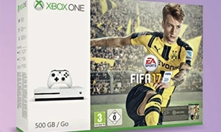 Intermarché : Pack Xbox One S + Fifa 17 + 2 manettes à 269€