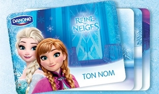 Cadeau Danone : Set de table La Reine des Neiges à 1€