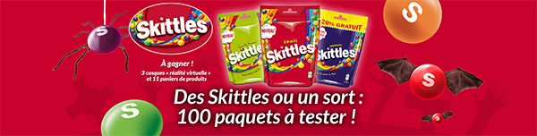 Testez les bonbons Skittles Fruits : 200 paquets gratuits