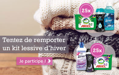 Remportez l’un des 50 kits Ariel et Lenor avec Envie de Plus