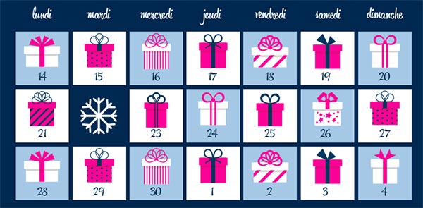 Calendrier du jeu Vente-Privee