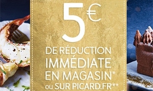 Bon de réduction Picard : 5€ de remise dès 40€ d’achat