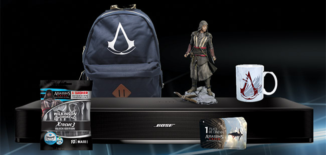 remporter des cadeaux avec Wilkinson et le film Assassin’s Creed