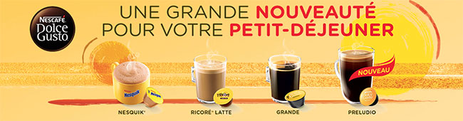 Capsules Nescafé Dolce Gusto : coffrets d’échantillons offerts