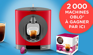 Jeu Nescafé : 2000 machines Dolce Gusto Oblo à gagner