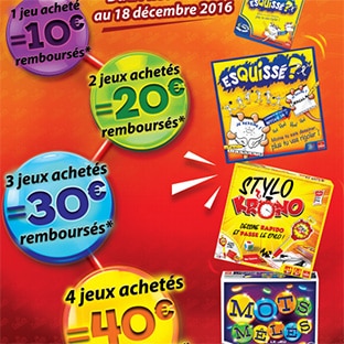 ODR jeux Goliath Noël : Jusqu’à 40€ remboursés