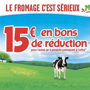 Ribambel : 4 fromages achetés = 15€ en bons de réduction