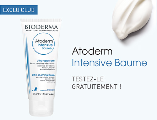 Testez gratuitement l'Atoderm Intensive Baume de Bioderma