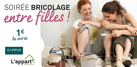 Apprendre à bricoler pour 1€ chez Leroy Merlin avec la "Soirée fille"