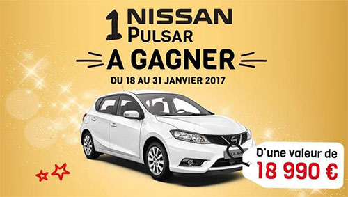 Tentez de gagner la voiture Pulsar de Nissan