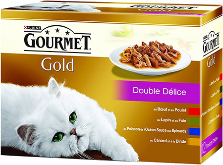 Bon plan Amazon : 8 packs de 12 sachets Gourmet Gold Double Délice