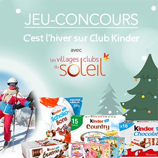 Jeu Kinder : 1043 cadeaux à gagner dont 1 séjour au Ski