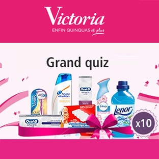 Jeu Victoria : 10 packs beauté et produits ménagers à gagner