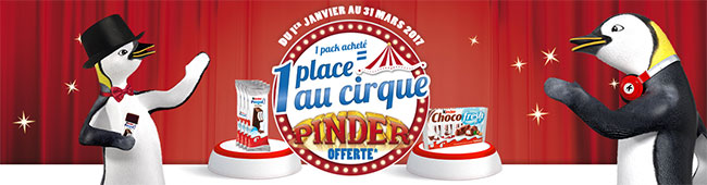 Obtenez des entrées gratuites pour le Cirque Pinder