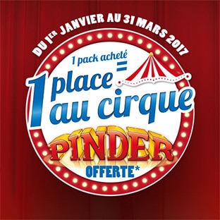 1 pack Kinder Pingui acheté = 1 place au Cirque Pinder offerte