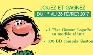 Jeu Beneficio Club : Modèle réduit Fiat & 400 BD Gaston Lagaffe