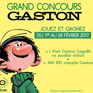 Jeu Beneficio Club : Modèle réduit Fiat & 400 BD Gaston Lagaffe