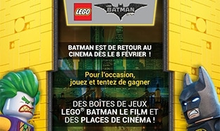 Jeu Picwic : 49 cadeaux Lego Batman à gagner