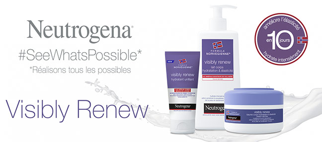 testez la routine Visibly Renew de Neutrogena