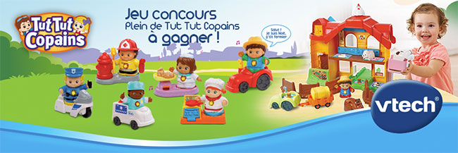 Gagnez l’un des 20 lots de 2 jouets VTech Tut Tut Copains