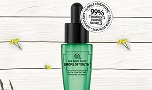 Échantillons du soin Drops Of Youth : Boutiques The Body Shop