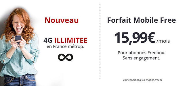 Free mobile propose désormais la 4G avec data illimitée