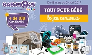 Jeu Babies’R’Us : + de 7000€ cadeaux pour bébé à gagner