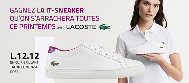  Jeu Elle : 12 paires de chaussures Lacoste L.12.12 à gagner