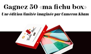 Jeu Marie France : 50 box de 2 fichus Cameron Kham à gagner