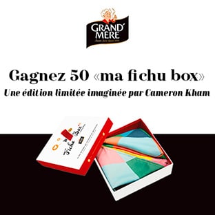 Jeu Marie France : 50 box de 2 fichus Cameron Kham à gagner