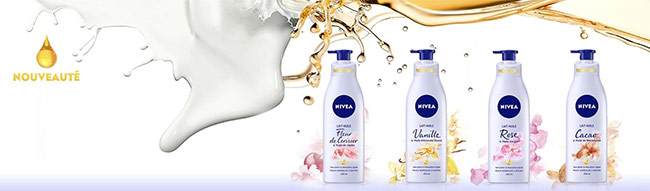 testez gratuitement l’un des 400 soins Lait-Huile de Nivea