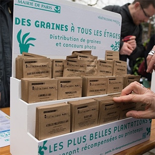 50’000 sachets de graines gratuits à Paris