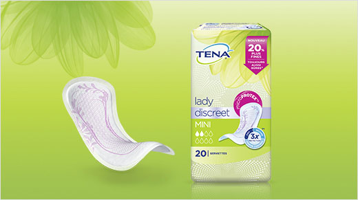 testez les serviettes Tena Lady Discreet Mini