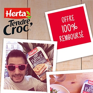 Tendre Croc’ Herta gratuit car 100% remboursé avec Shopmium