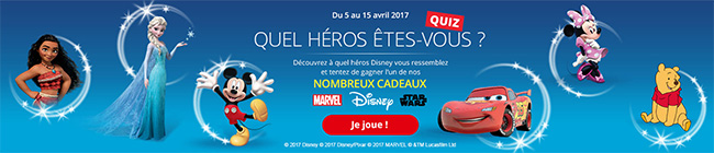 Tentez de remporter l’un des 275 lots Disney