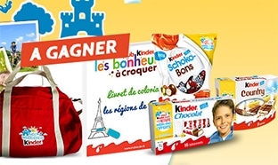 Jeu Nos Week-ends Kinder : 1430 cadeaux à gagner