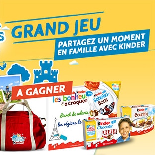 Jeu Nos Week-ends Kinder : 1430 cadeaux à gagner