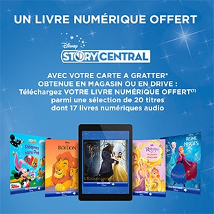 Cartes à gratter Leclerc : Livres numériques Disney offerts